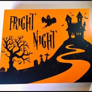 Halloween Fright Night Wood Box Frame Ghost Tombs
